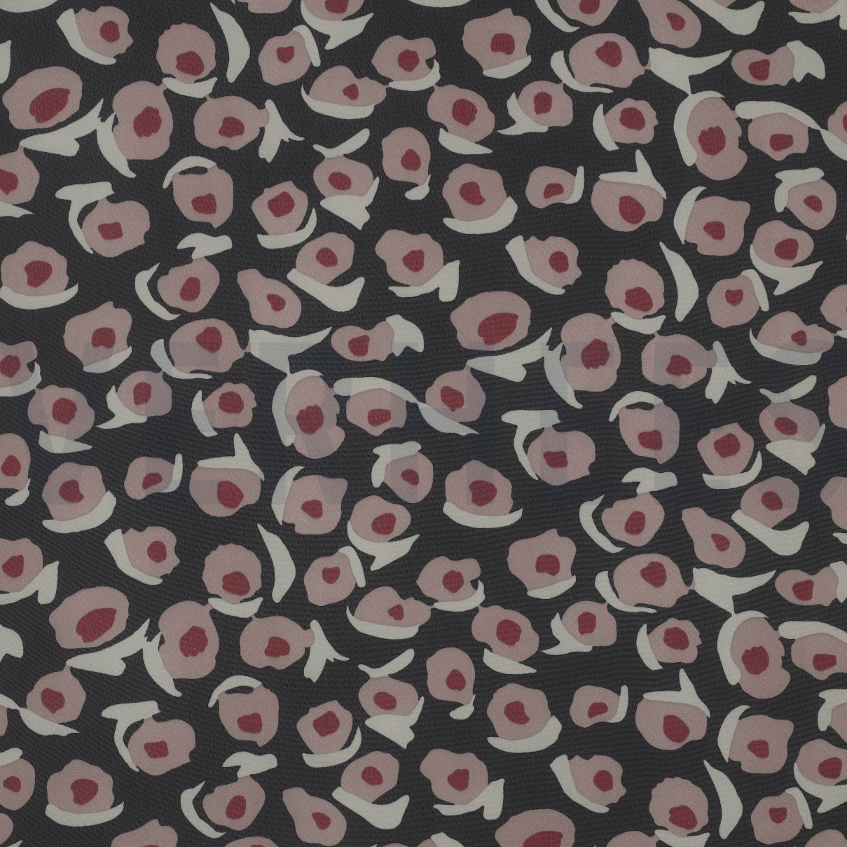 CHIFFON ABSTRACT ZWART/MAUVE (high resolution)