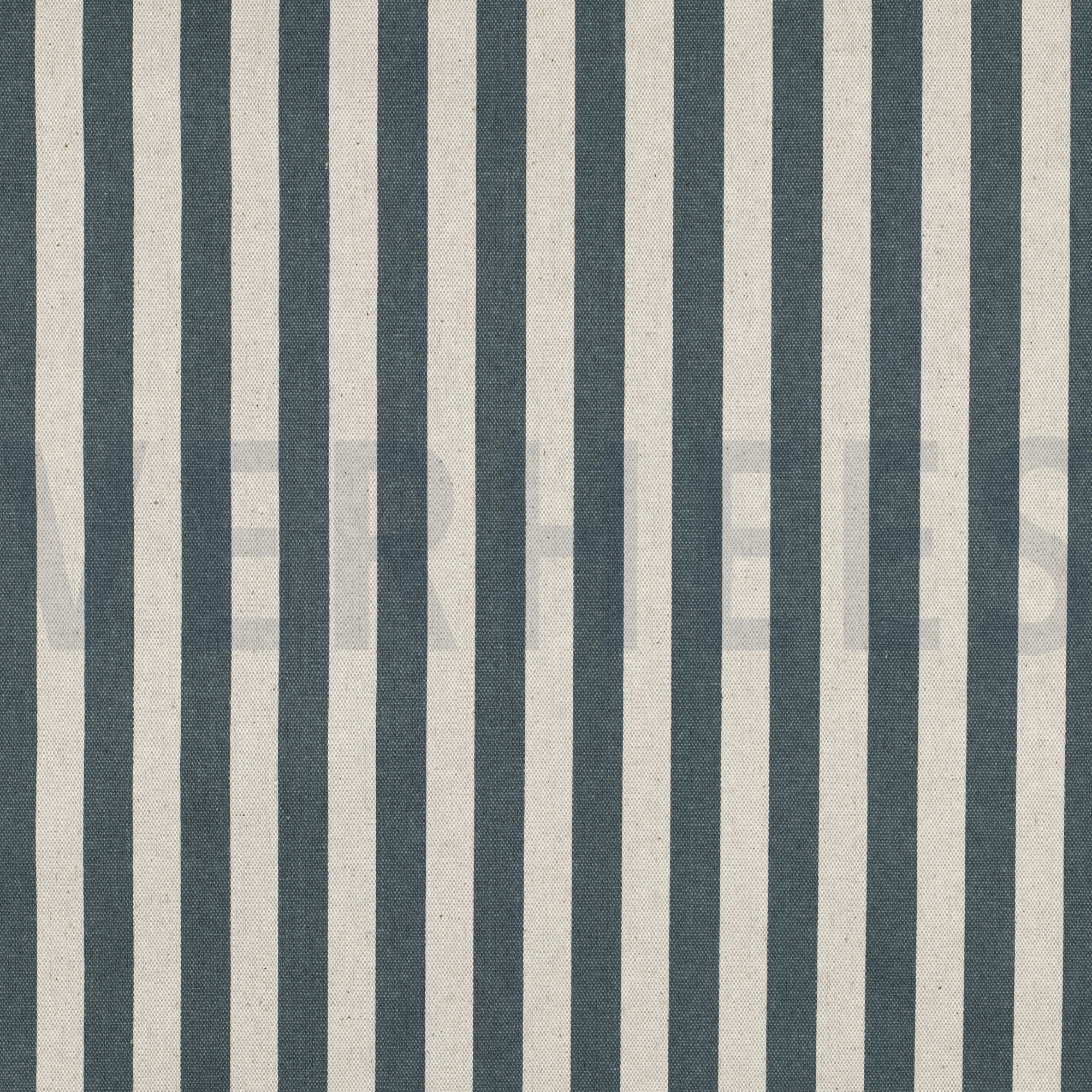 TOILE DÉCORATION ENDUIT LIN LOOK RAYURES BLEU (high resolution)