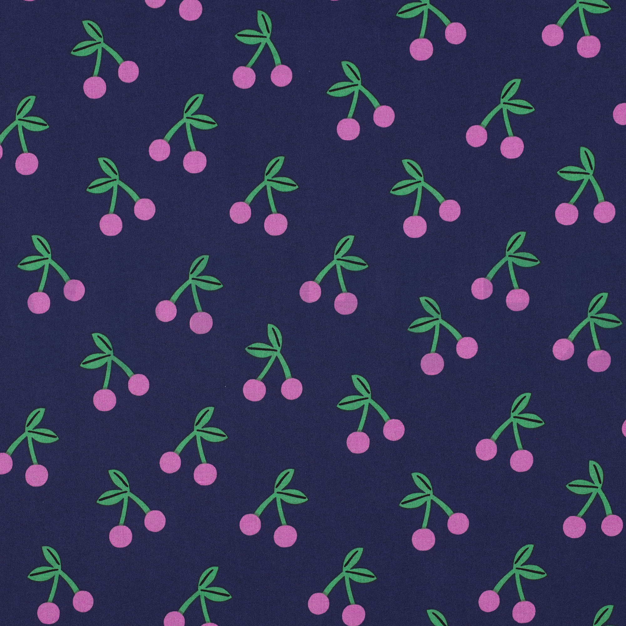 BESCHICHTETE BAUMWOLLE KIRSCHEN MARINEBLAU (high resolution)