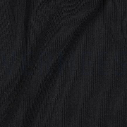 RIB JERSEY ZWART (hover)
