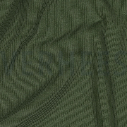 RIB JERSEY DARK GREEN (hover)