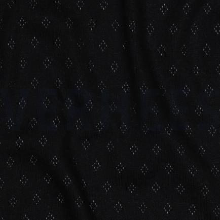 FEINSTRICKJERSEY AJOUR SCHWARZ (hover)