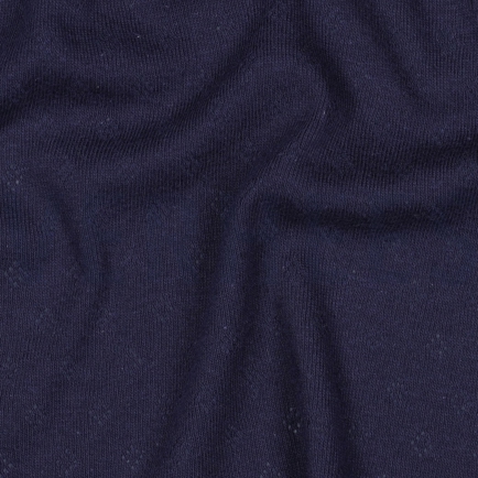 FEINSTRICKJERSEY AJOUR MARINEBLAU (hover)