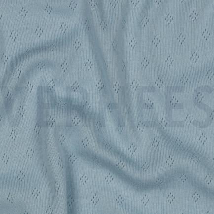 FEINSTRICKJERSEY AJOUR HELLBLAU (hover)
