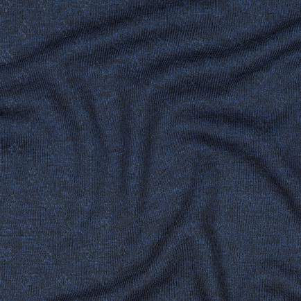 FEINSTRICKJERSEY AJOUR MARINEBLAU MELIERT (hover)