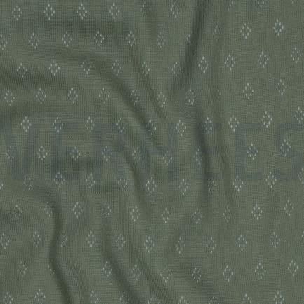 FEINSTRICKJERSEY AJOUR ALTGRÜN (hover)