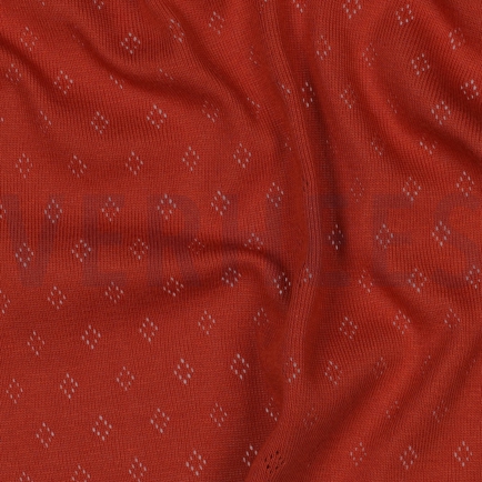 FEINSTRICKJERSEY AJOUR BRICK (hover)