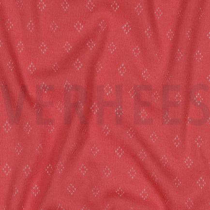 FEINSTRICKJERSEY AJOUR DUNKELROSA (hover)