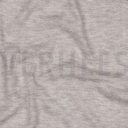 FEINSTRICKJERSEY AJOUR SAND MELIERT (hover)