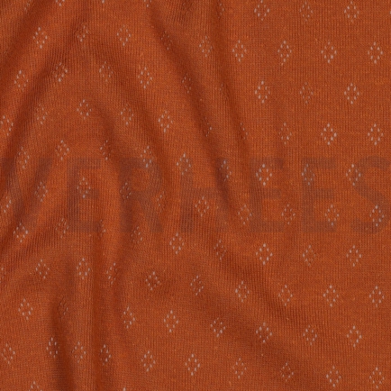 FEINSTRICKJERSEY AJOUR COGNAC (hover)
