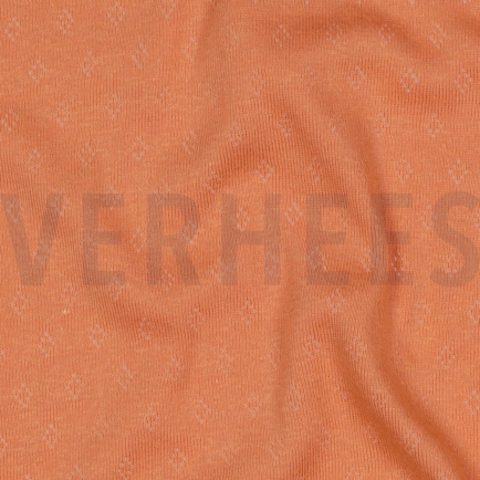 FEINSTRICKJERSEY AJOUR DUNKEL LACHS (hover)