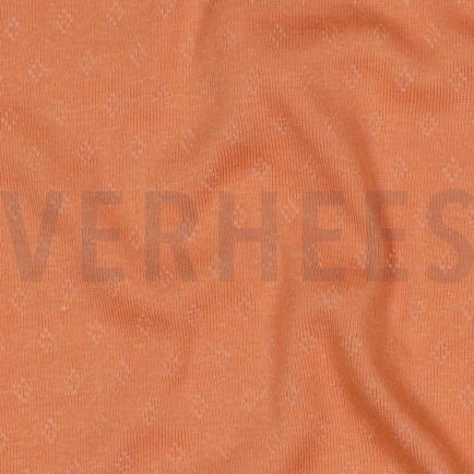 FEINSTRICKJERSEY AJOUR DUNKEL LACHS (hover)