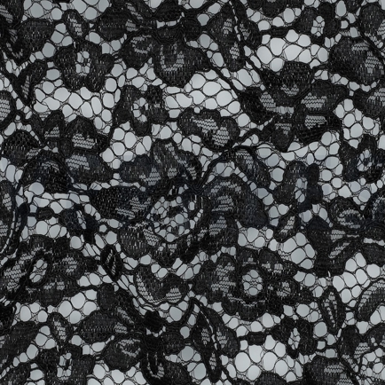 DENTELLE BORDURE FESTONNÉE NOIR (hover)