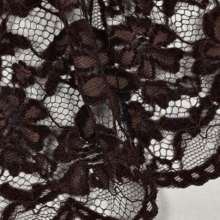SPITZE ZWEISEITIGE BOGENKANTE CHENILLE BRAUN (hover)