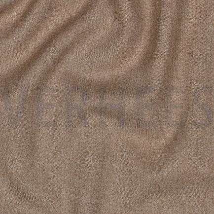 VISCOSE GABARDINE BRUSHED STRETCH SAND MELANGE (hover)
