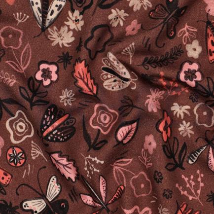 SWEAT DIGITAAL BLOEMEN BRUIN (hover)