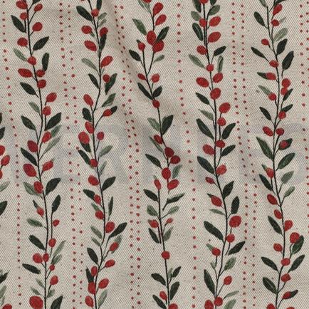 CANVAS LINNENLOOK DIGITAAL KERSTMIS NATUREL (hover)