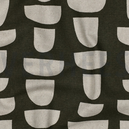 CANVAS LINNENLOOK ABSTRACT GROEN (hover)