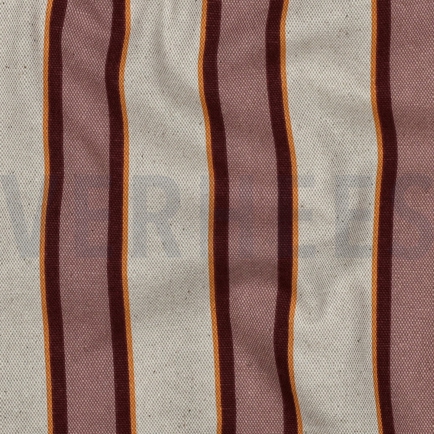 CANVAS LINEN LOOK STRIPES MAUVE (hover)