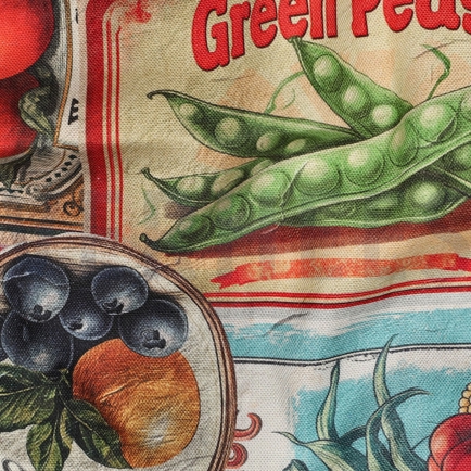 TOILE DÉCORATION DIGITAL LÉGUMES MULTICOLORE (hover)