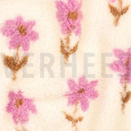 TEDDY JACQUARD FLOWERS NATURAL (hover)