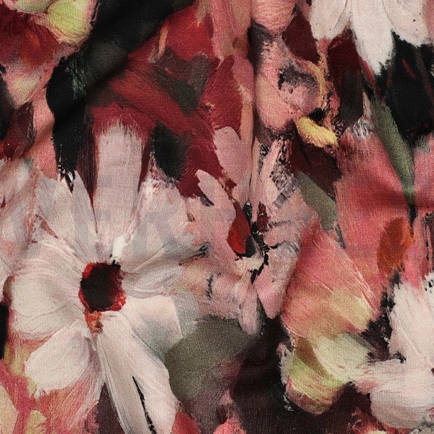 FRENCH TERRY DIGITAL FLOWERS BURGUNDY (hover)