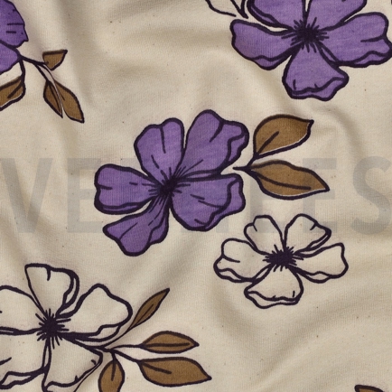 SWEAT NATURALS BLUMEN NATUR/LILA (hover)