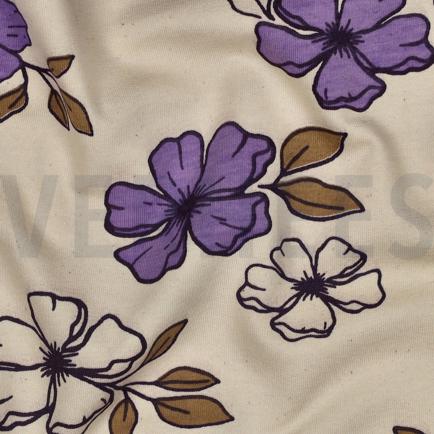 SWEAT NATURAL FLOWERS NATURAL/PURPLE (hover)