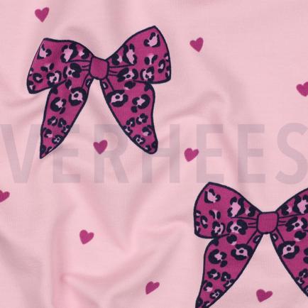 FRENCH TERRY DIERENHUID STRIKJES ROZE (hover)