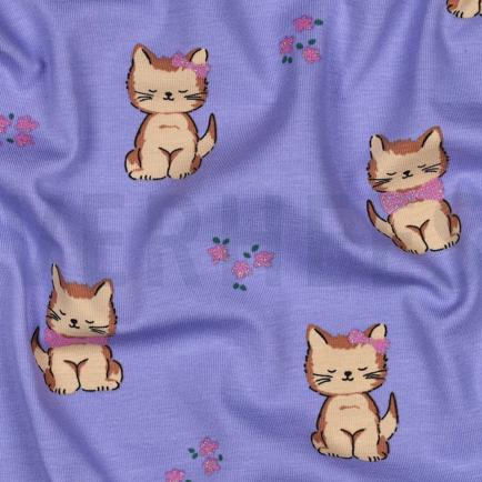 JERSEY GLITTER CATS PURPLE (hover)