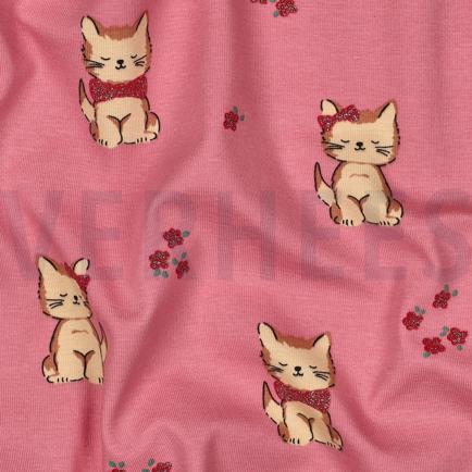 JERSEY GLITTER CATS PINK (hover)