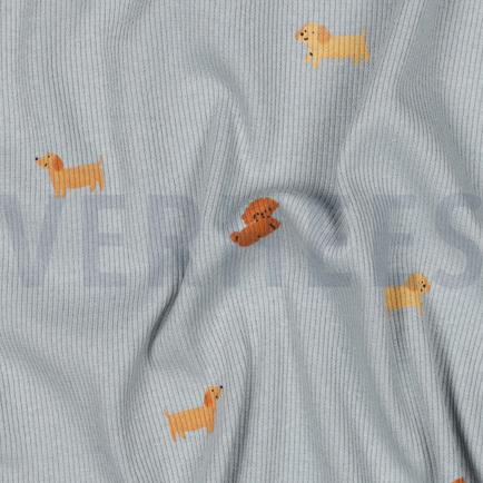 RIB JERSEY DOGS BLUE (hover)