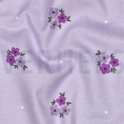 FLANELL BLUMEN LILA/VIOLETT (hover)