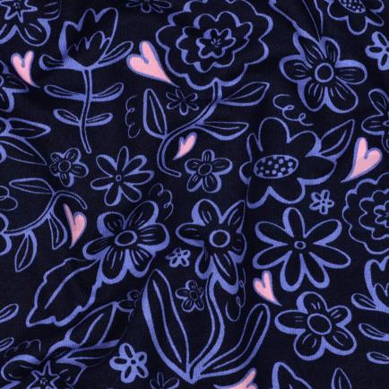 SOFT SWEAT BLUMEN MARINEBLAU (hover)