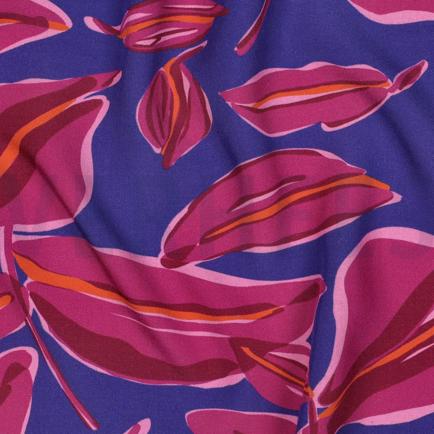VISCOSE RADIANCE BLADEREN KOBALTBLAUW (hover)
