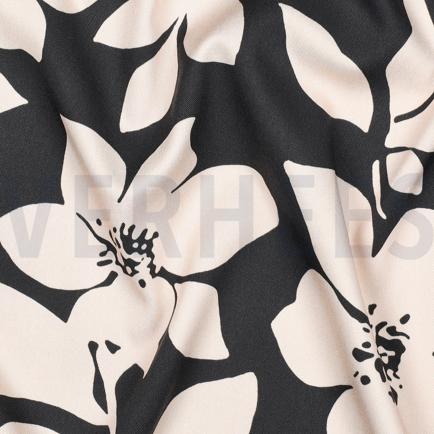 VISCOSE ROSELLA STRETCH FLOWERS BLACK (hover)