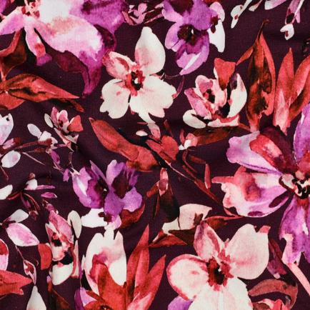 SWEAT DIGITAL FLEURS VIOLET (hover)