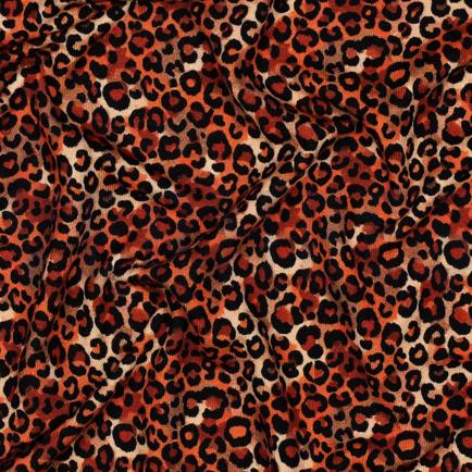 VISCOSE JERSEY DIGITAAL DIERENHUID BRUIN (hover)