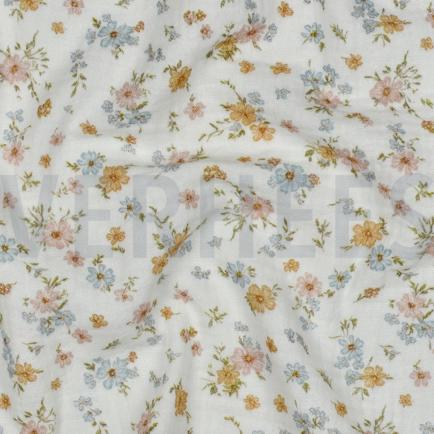 MUSSELIN GOTS DIGITAL BLUMEN ECRU (hover)