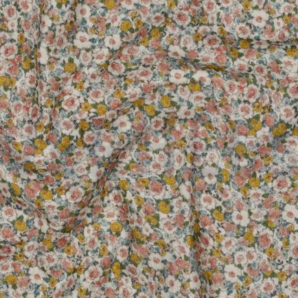 MUSSELIN GOTS DIGITAL BLUMEN GELB (hover)