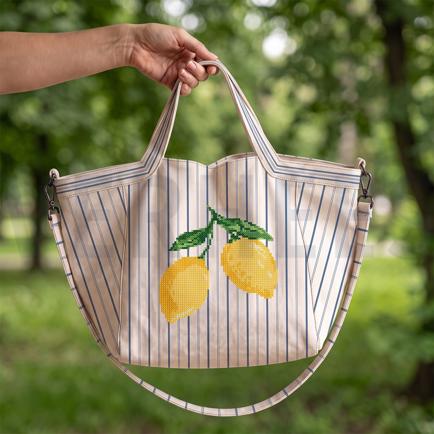 CANVAS DIGITAAL SHOPPER PANEEL CITROENEN NATUREL (hover)