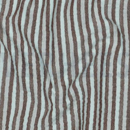 DOUBLE GAUZE YARN DYED STRIPES & CHECKS BLUE (hover)