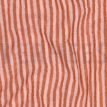 DOUBLE GAUZE YARN DYED STRIPES & CHECKS PINK (hover)