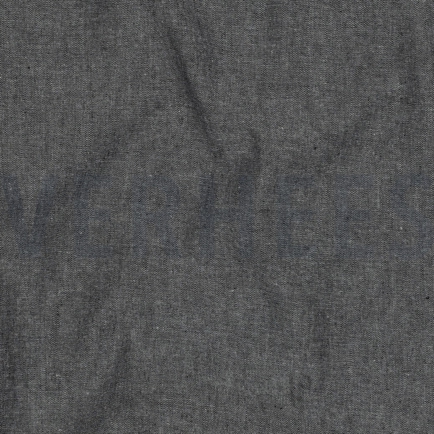 YARN DYED POPLIN BLACK (hover)