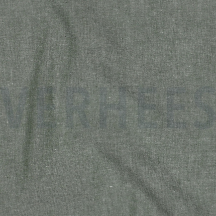 YARN DYED POPLIN DARK GREEN (hover)