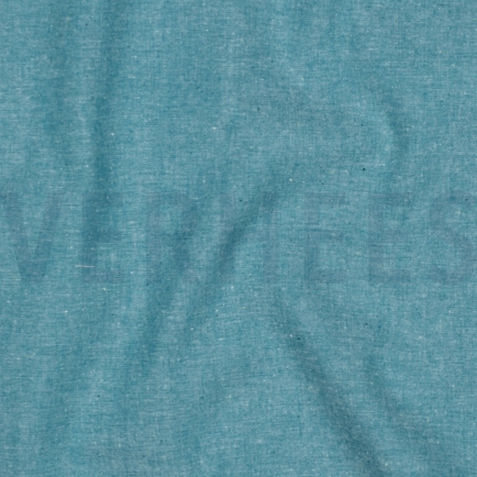 YARN DYED POPLIN PETROL (hover)