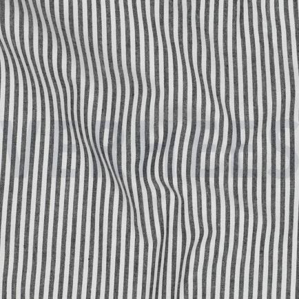GARENGEVERFD POPLIN STREPEN 3MM ZWART (hover)
