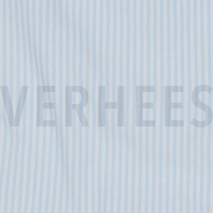 GARENGEVERFD POPLIN STREPEN 3MM LICHTBLAUW (hover)