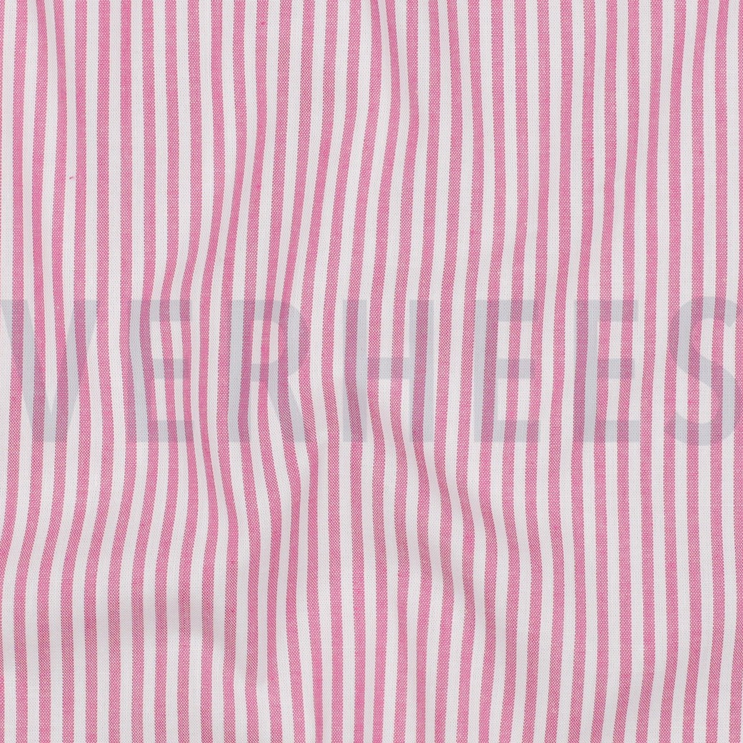 GARENGEVERFD POPLIN STREPEN 3MM FUCHSIA (hover)