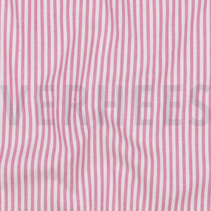 GARENGEVERFD POPLIN STREPEN 3MM FUCHSIA (hover)